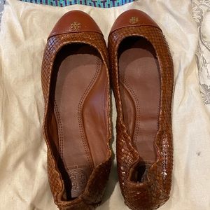 Never worn Tory Burch ballet flats